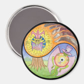 "Eruption" Mandala magneet (Voorkant / Achterkant)