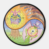 "Eruption" Mandala magneet (Voorkant)