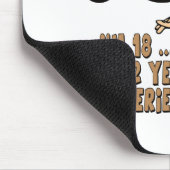 Ervaar 18 jaar oude 50e verjaardag cadeautjes muismat (Hoek)