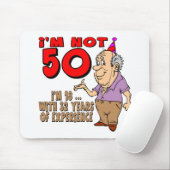 Ervaar 18 jaar oude 50e verjaardag cadeautjes muismat (Met muis)