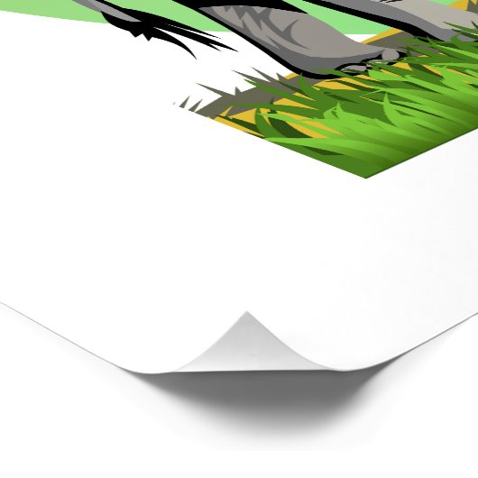 Ervaar Afrika Perfect Poster (Hoek)