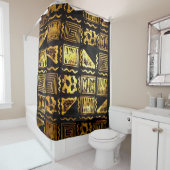 "Ervaar de Afro Nubian Lifestyle" Douchegordijn (In situ)