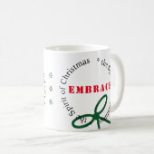 Ervaar de geest van de mok van de kerstvreugde (Voorkant rechts)