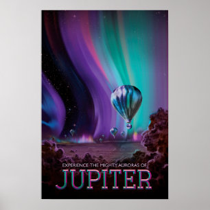 Ervaar de machtige Auroras van JUPITER NASA JPL Poster