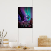 Ervaar de machtige Auroras van JUPITER NASA JPL Poster (Keuken)