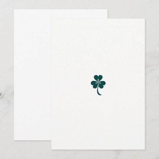 Ervaar de magie van Shamrock Serenade Save The Date (Voorkant / Achterkant)