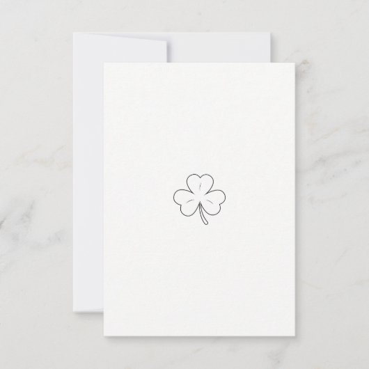 Ervaar de magie van Shamrock Serenade Save The Date (Voorkant)