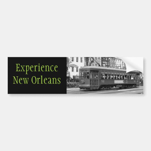 Ervaar de New Orleans Bumpersticker (Voorkant)