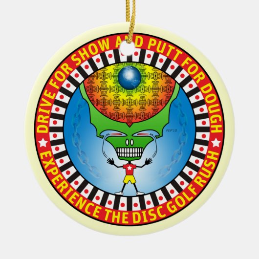 Ervaar de Rush Keramisch Ornament (Voorkant)