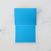 Ervaar de schoonheid van een blauwe hemel met een  bedankkaart (Binnen)