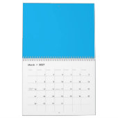 Ervaar de schoonheid van een blauwe hemel met een kalender (Mar 2027)