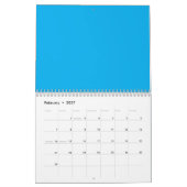 Ervaar de schoonheid van een blauwe hemel met een kalender (Feb 2027)