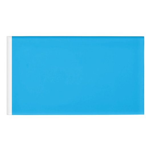 Ervaar de schoonheid van een Clear Blue Sky Naambadge (Voorkant)