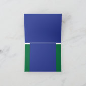 Ervaar de sensatie van vliegen in de blauwe lucht bedankkaart (Binnen)