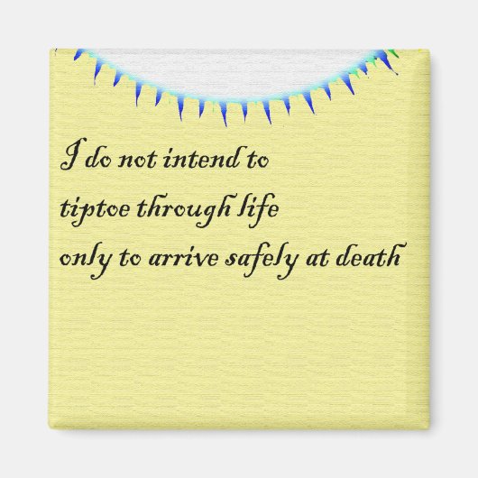 Ervaar het leven magneet (Voorkant)