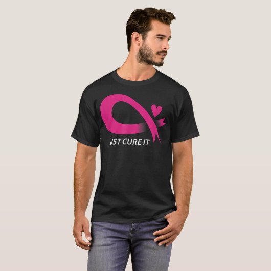 Ervaar het roze borstkankerbewustzijn Ri T-shirt (Voorkant volledig)