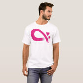 Ervaar het roze borstkankerbewustzijn Ri T-shirt (Voorkant volledig)