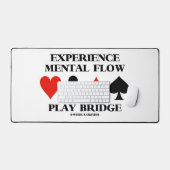 Ervaar Mentale Stroom Speel Bridge 4 Kaartkleuren Bureaumat (Keyboard & Muis)