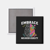 Ervaar neurodiversiteit ADHD-autisme Magneet (Voorkant / Achterkant)
