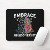 Ervaar neurodiversiteit ADHD-autisme Muismat (Met muis)