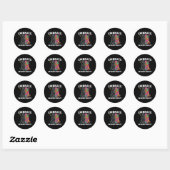 Ervaar neurodiversiteit ADHD-autisme Ronde Sticker (Vel)