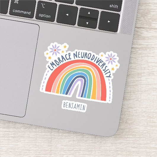 Ervaar neurodiversiteit Bewustheid voor geestelijk Sticker (Detail)