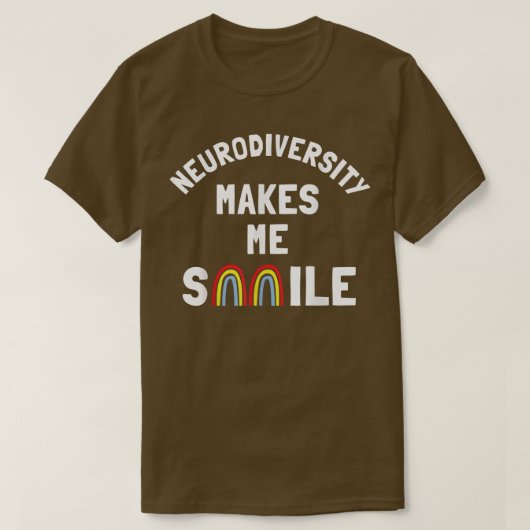Ervaar neurodiversiteit Brain ADHD Autisme T-shirt (Design voorkant)