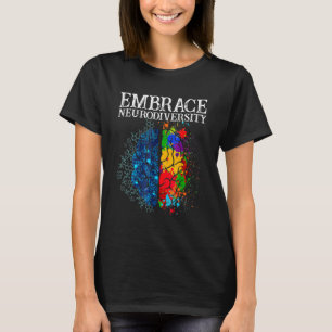Ervaar neurodiversiteit Brain ADHD Autisme T-shirt