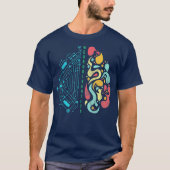 Ervaar Neurodiversiteit Brain Autisme T-shirt (Voorkant)