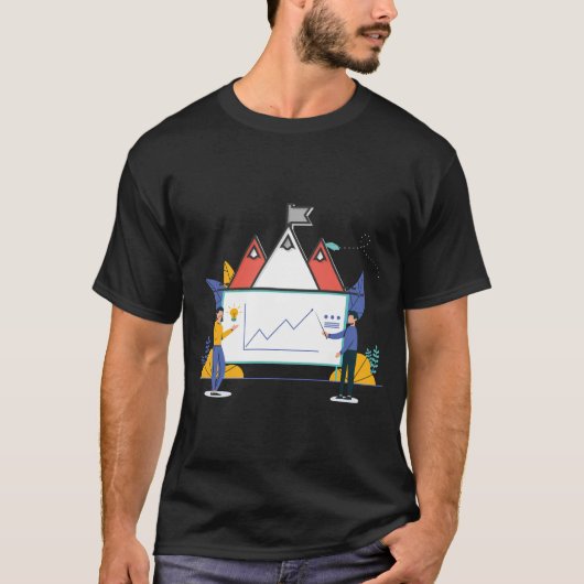 Ervaar piekprestatiesontwerp t-shirt (Voorkant)