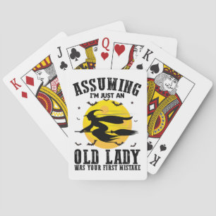 Ervan uitgaande dat een oude dame je eerste heks w pokerkaarten