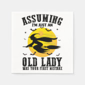 Ervan uitgaande dat een oude dame je eerste heks w servet (Voorkant)