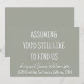 Ervan uitgaande dat je ons nog steeds leuk zou vin aankondiging (Voorkant / Achterkant)