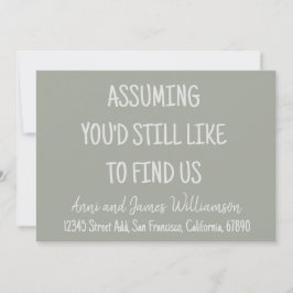 Ervan uitgaande dat je ons nog steeds leuk zou vin aankondiging