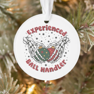 Ervaren Bal Handler Kerst Skelet Hand Ornament