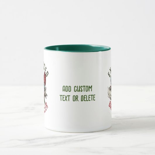 Ervaren Ball Handler, Skeleton Christmas Green Mok (Midden)