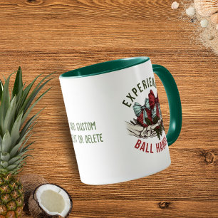 Ervaren Ball Handler, Skeleton Christmas Green Mok