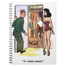 Ervaren tennisser, grappig