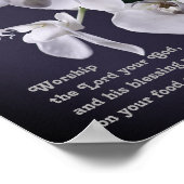 "Ervaren van de Heer Uw God" Exodus 23:25 profetis Poster (Hoek)