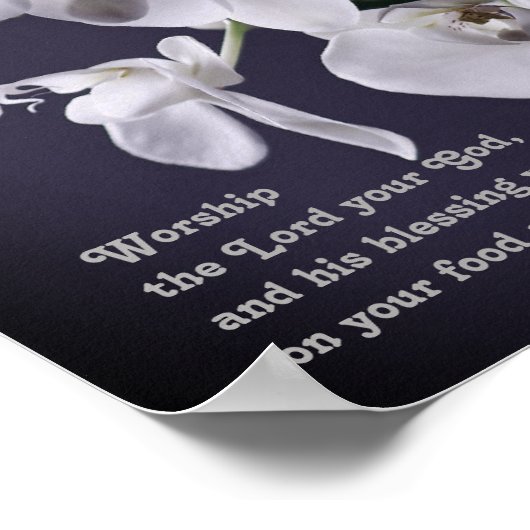 "Ervaren van de Heer Uw God" Exodus 23:25 profetis Poster (Hoek)