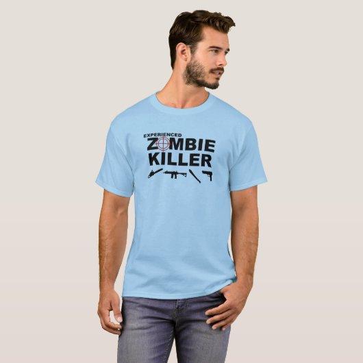 Ervaren Zombie Killer t-shirt (Voorkant volledig)