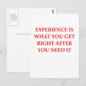 ervaring briefkaart (Voorkant / Achterkant)