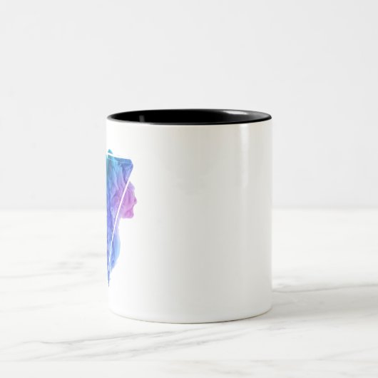 Ervaring Elegantie: Rood Blauw Rook Koffie Mok (Center)