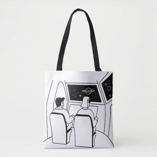 Ervaring met ruimtetoerisme, passagiers tote bag (Voorkant)