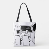Ervaring met ruimtetoerisme, passagiers tote bag (Achterkant)