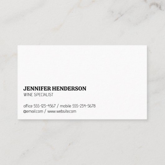 Ervaring | Wijngaarden | QR Code Business Ca Visitekaartje (Achterkant)