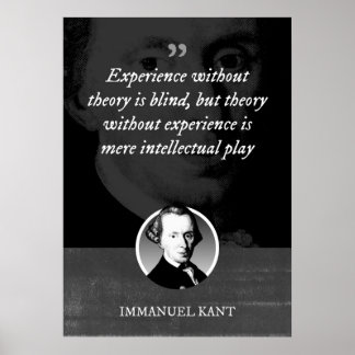 Ervaring zonder theorie is blind poster