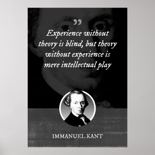 Ervaring zonder theorie is blind poster (Voorkant)