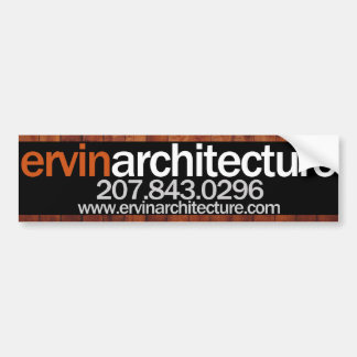 Ervin Architecture Bumpersticker
