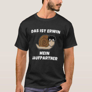 Erwin Mijn lopende Slakken van de Partner lopend T-shirt
